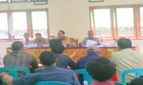Acara fasilitasi penyebaran pembangunan di wilayah Kec. Susut
