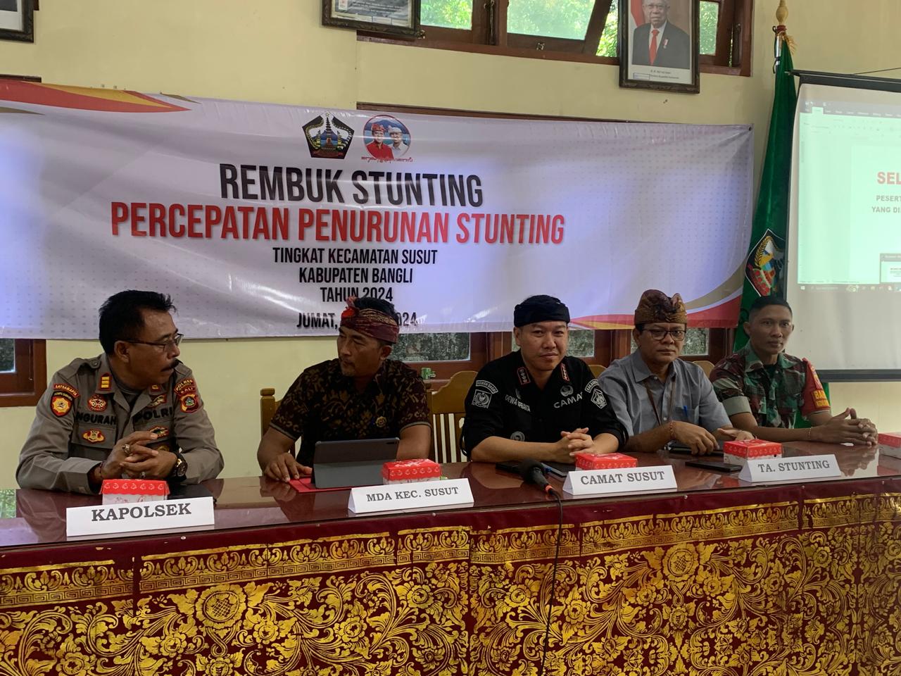 Rembuk Stunting Percepatan Penurunan Stunting Tingkat Kecamatan Susut Kabupaten Bangli